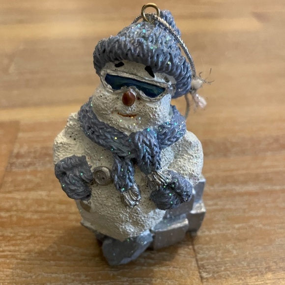 LOT (Set of 4) SNOWBUDDIES Encore Snowman Ornaments Collectibles. - Picture 5 of 10